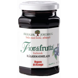 Marmelade Blåbær Italiensk Økologisk 250 Gr Fra Fiordifrutta