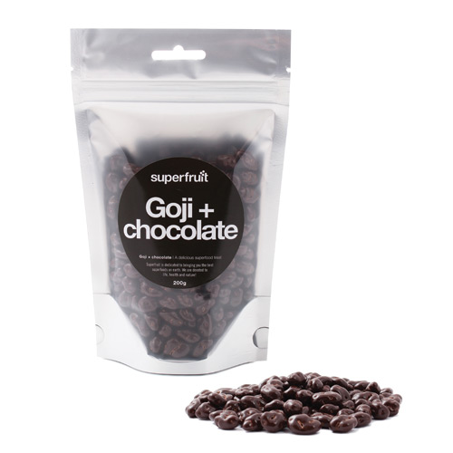 Goji Bær Med Chokolade 200gr Fra Superfruit