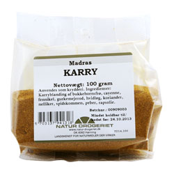 Karry madras stærk 100 gr fra Naturdrogeriet thumbnail