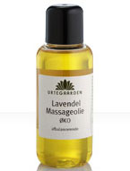 Lavendel massageolie 100 ml fra Urtegaarden thumbnail