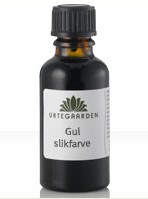 Gul Slikfarve 10 Ml Fra Urtegaarden