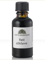 Rød slikfarve 10 ml fra Urtegaarden thumbnail