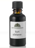 Billede af Sort slikfarve 10ml fra Urtegaarden