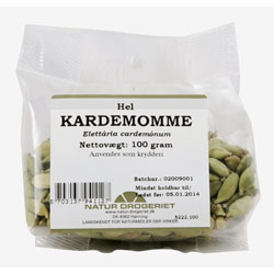 Kardemomme Hel Grøn 100gr Fra Naturdrogeriet