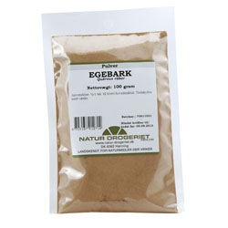 Egebark pulver 100 gr fra Naturdrogeriet