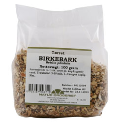 Billede af Birkebark 100gr fra Naturdrogeriet