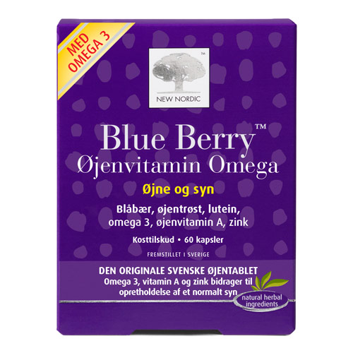 Blue Berry Omega 3 60 tab fra New Nordic Healthcare