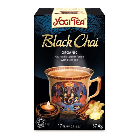 Billede af Yogi Black Chai Økologisk 17 breve