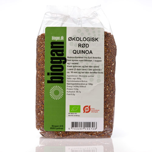 Quinoa Rød Økologisk 500gr Fra Biogan