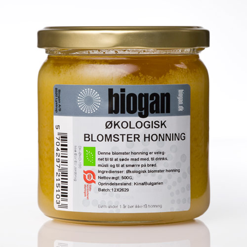 Billede af Blomster honning flydende økologisk 500gr Biogan