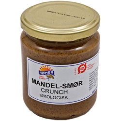 Mandelsmør Crunch Glutenfri Økologisk 170 Gr Fra Rømer