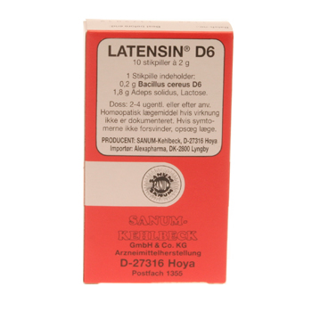 Latensin D6 Stikpiller 10 Stk