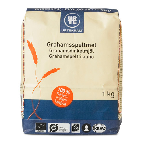 Grahams speltmel økologisk 1000 gr fra Urtekram thumbnail