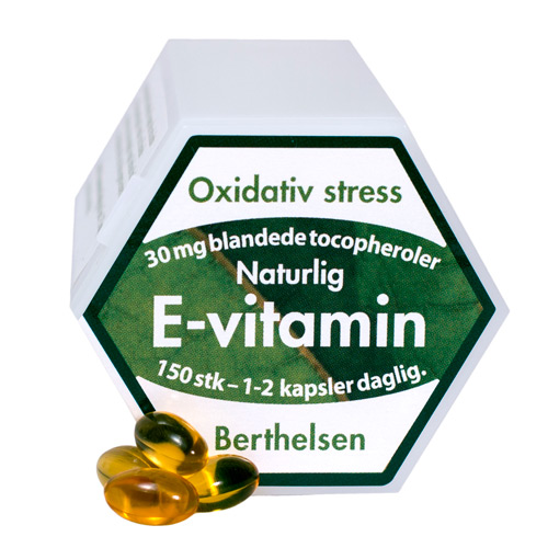 E vitamin 150kap fra Berthelsen thumbnail