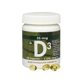D-vitamin 35 mcg 120tab fra Dansk Farmaceutisk Industri thumbnail