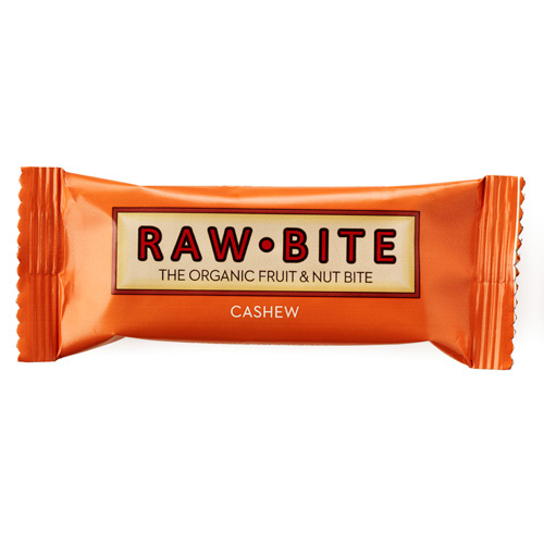 Rawbite Cashew - Laktose- og glutenfri frugt- og nøddebar Ø (50 g)