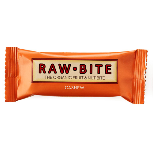 Rawbite Cashew - Laktose- Og Glutenfri Frugt- Og Nøddebar Ø (50 G)