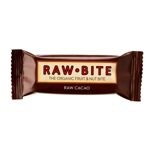 Rawbite Raw Cacao - Laktose- og glutenfri frugt- og nøddebar Ø (50 g)