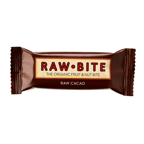 Rawbite Raw Cacao - Laktose- Og Glutenfri Frugt- Og Nøddebar Ø (50 G)