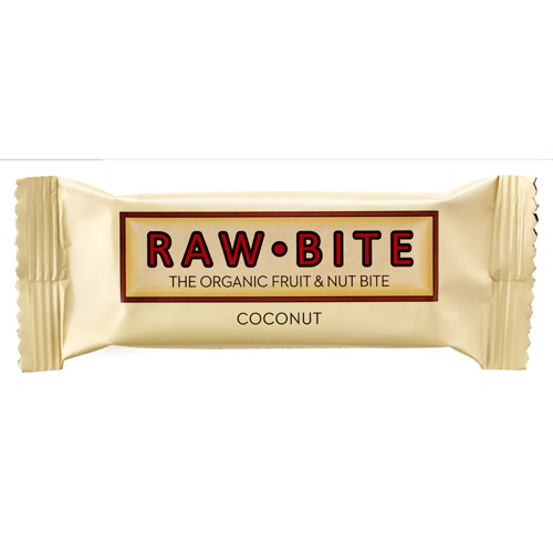 Rawbite Coconut - Laktose- Og Glutenfri Frugt- Og Nøddebar Ø (50 G)