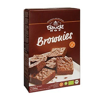 Brownies mix glutenfri 400gr Bauck Hof thumbnail