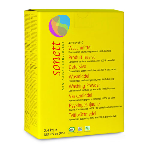 Vaskepulver fra Sonett (2,4 kg.)