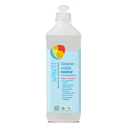 Opvaskemiddel neutral 500ml Sonett