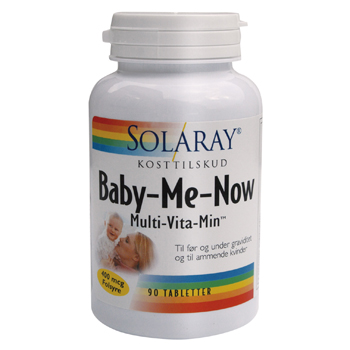 90 tabletter - fra Solaray Baby Me Now thumbnail