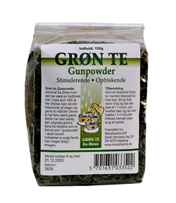 Grøn te gunpowder 100 gr thumbnail