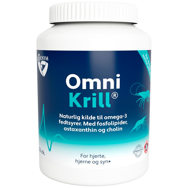  Biosym OmniKrill 500 mg (120 kapsler)