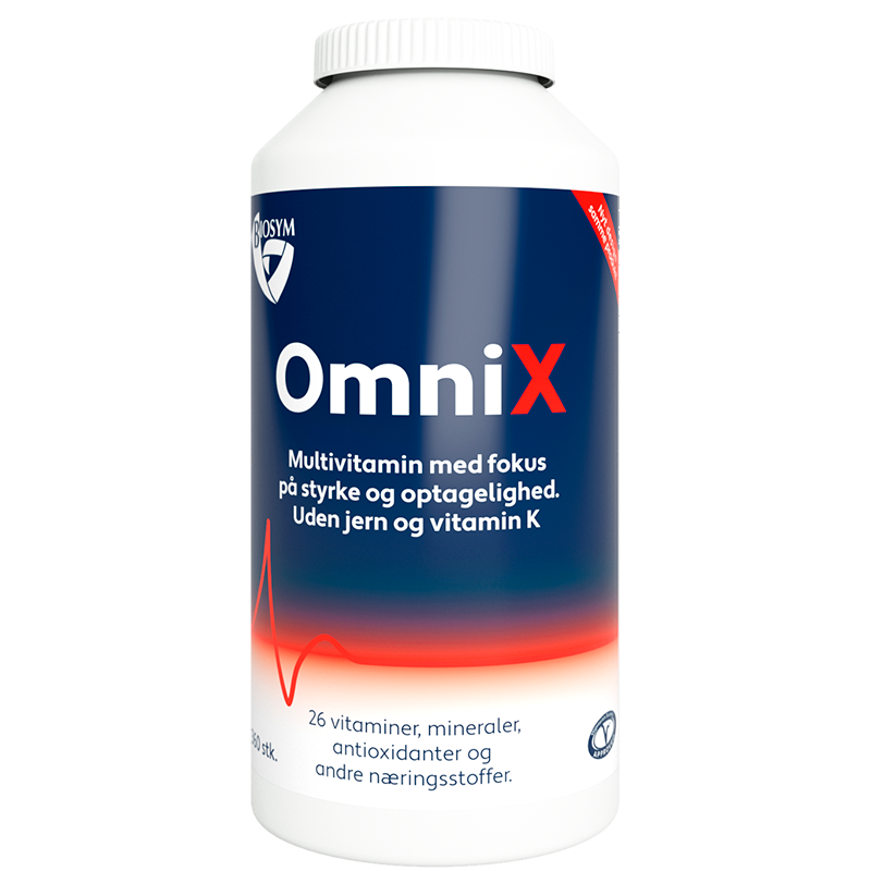 Biosym OmniX Multivitamin uden Jern og K-vitamin (360 tabletter) thumbnail