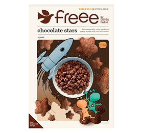 Chocolate Stars  Glutenfri Økologisk 300gr Fra Doves Farm
