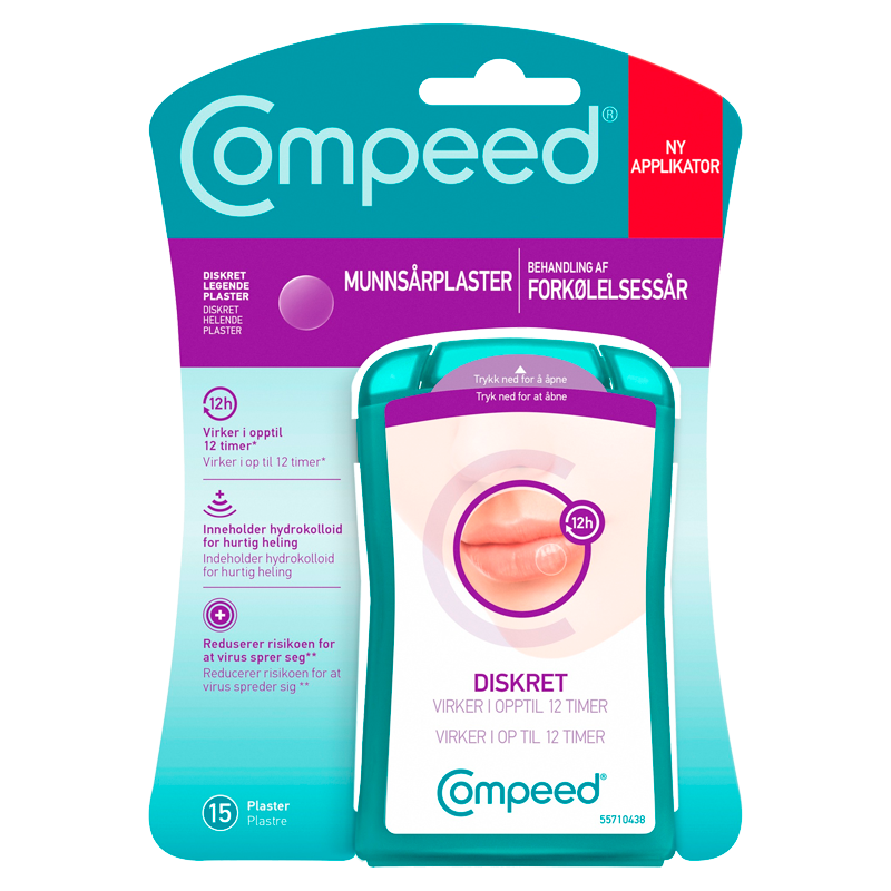 Midsona OTC (Anjo) Compeed Invisible Forkølelsessårplaster 15 stk