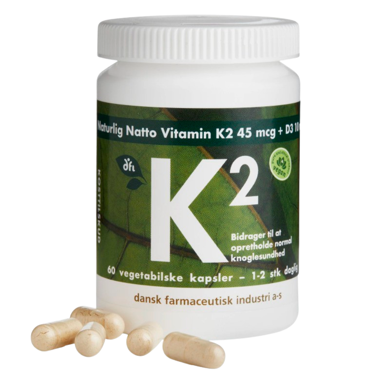 Grønne Vitaminer K2-vitamin 45 mcg + D3 60 kap thumbnail