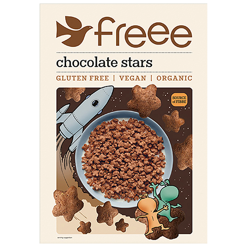 Se Chocolate stars glutenfri økologisk 300gr fra Doves farm hos Helsehelse.dk