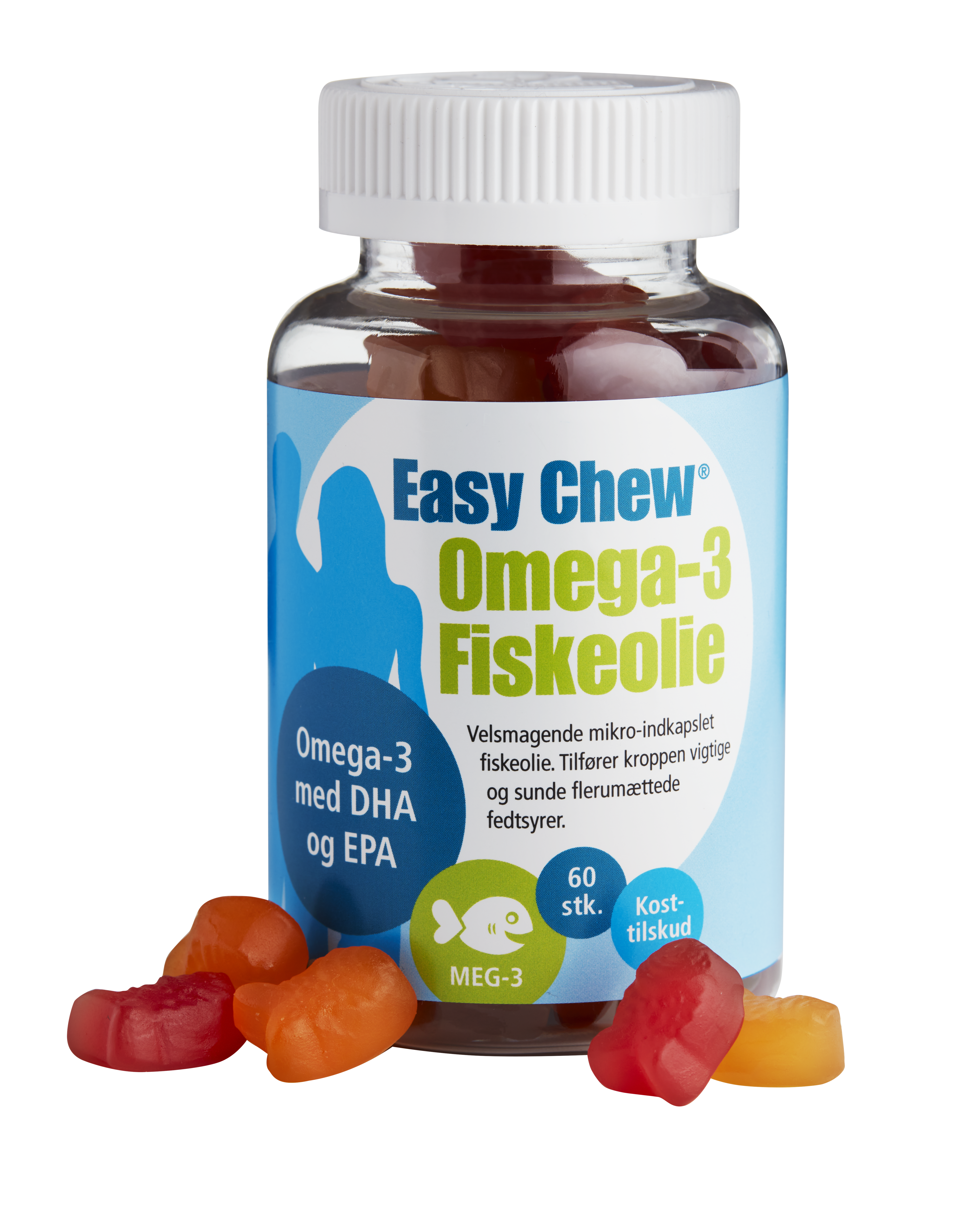 EasyChew Omega 3 - 60stk Dansk Farmaceutisk Industri thumbnail