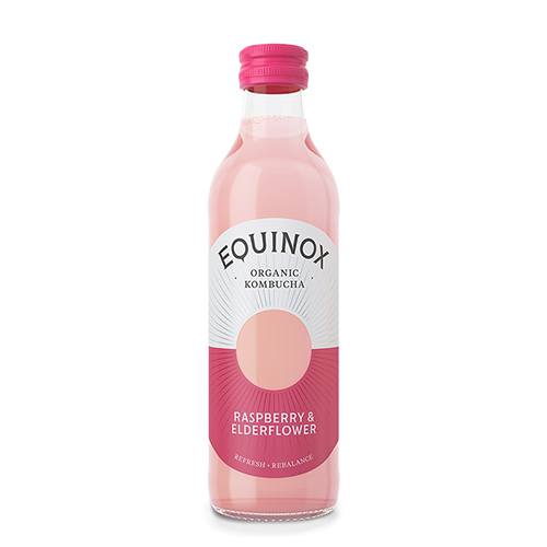 Equinox Kombucha te Raw Rasberry &  Elderflower Ø (275 ml) thumbnail