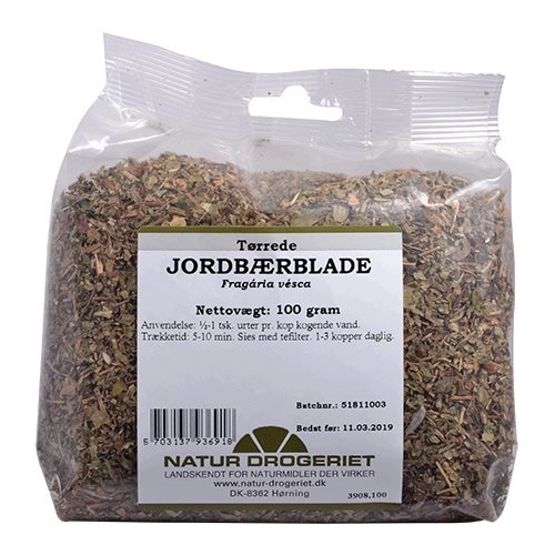 Billede af Jordbær blade 100 gr fra Naturdrogeriet