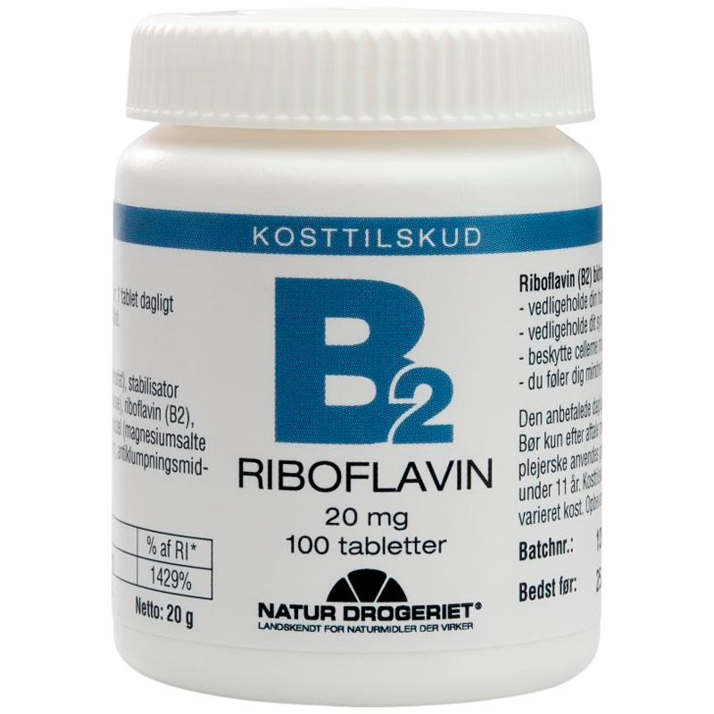 B2 Vitamin 20mg 50 Tab