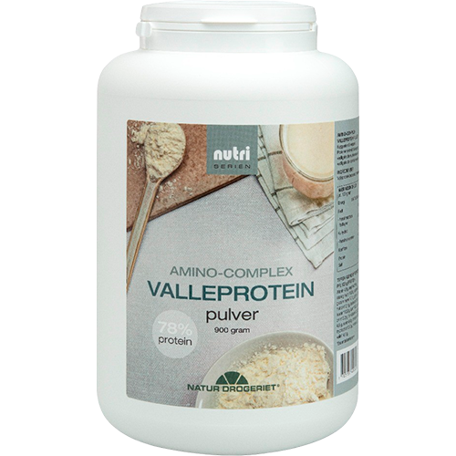 Se Amino-Complex 78% valleprotein 900 gr hos Helsehelse.dk