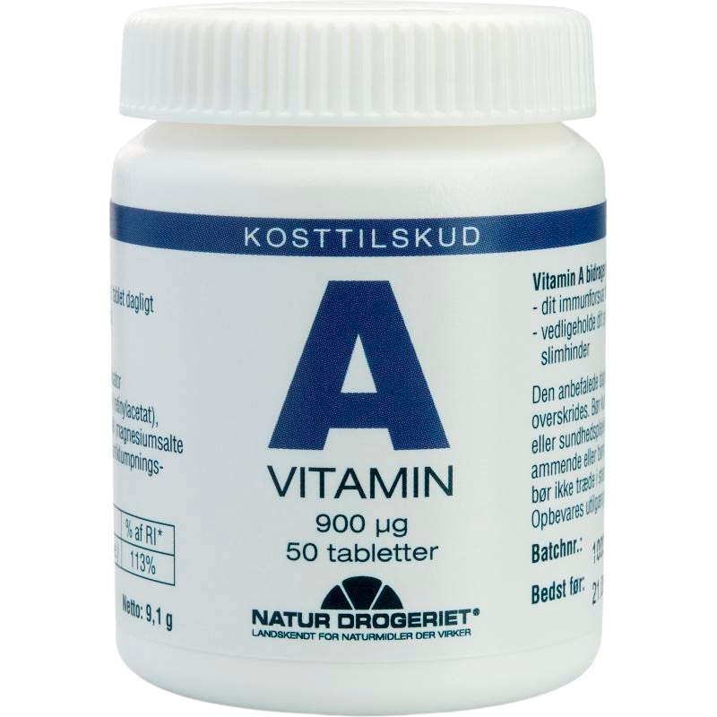 Se A-vitamin 3000 i.e. 50 tab hos Helsehelse.dk