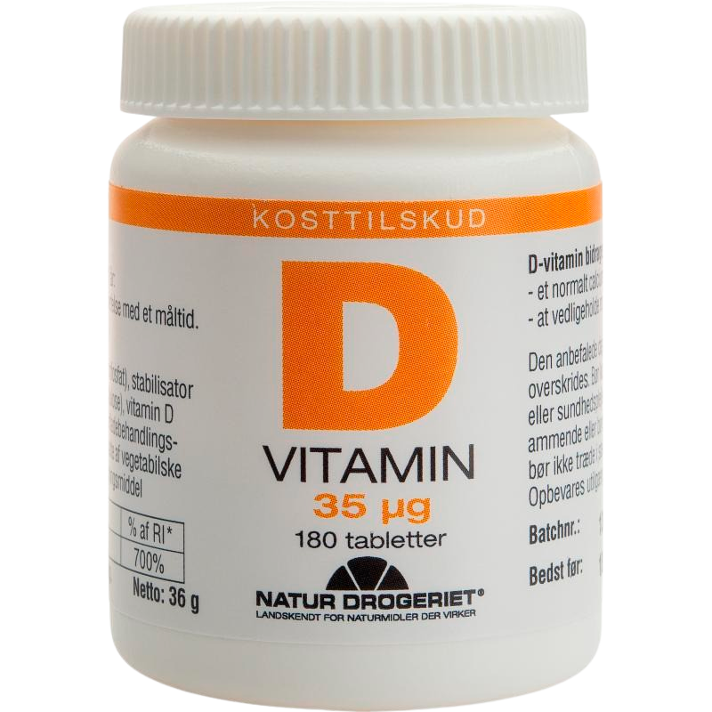 Natur Drogeriet D Vitamin 35 Ug (180 Tabletter)