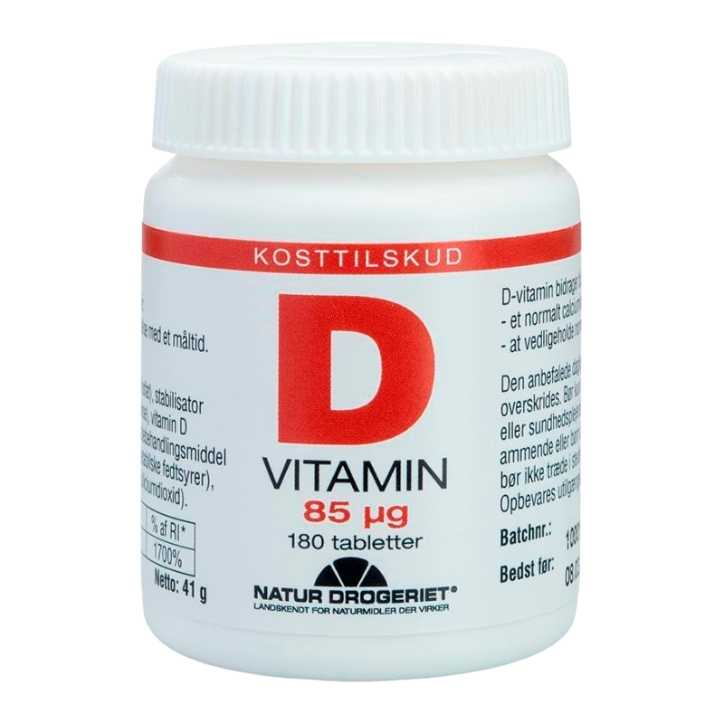 Billede af D-Vitamin 85 mcg180tab Naturdrogeriet