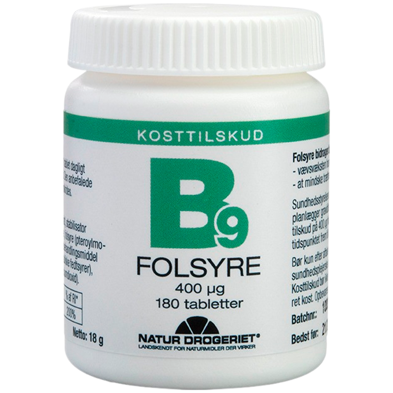 Folsyre B9 180 tab