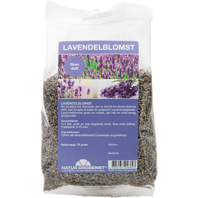 Lavendelblomst Blå 70 Gr Fra Naturdrogeriet