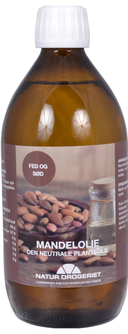 Mandelolie Fed 500 Ml Fra Natur Drogeriet