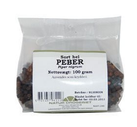 Peber Sort Hel 100 Gr Fra Naturdrogeriet