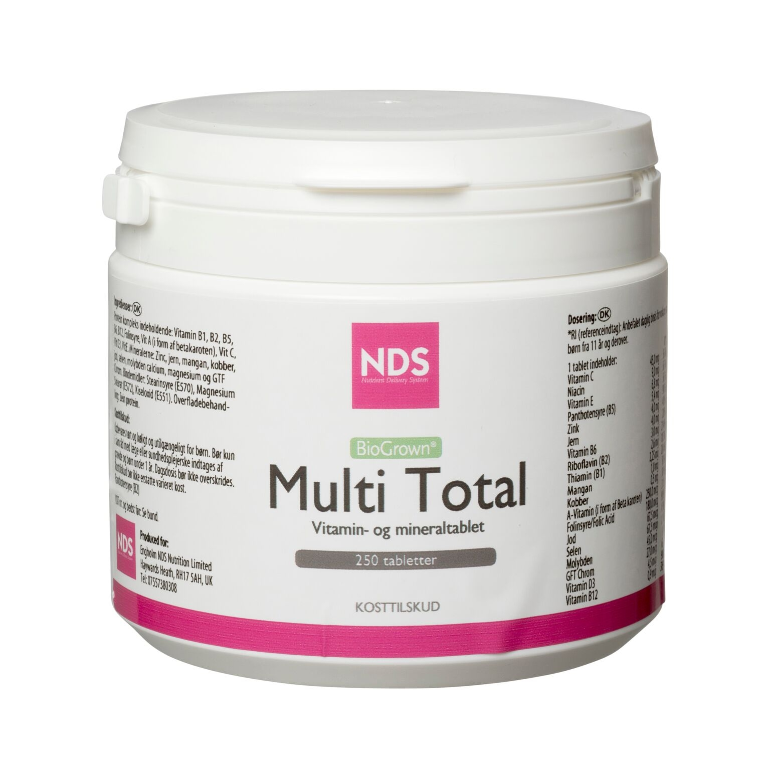 Nds Multi Total - Multivit Og Mineral 250 Tab