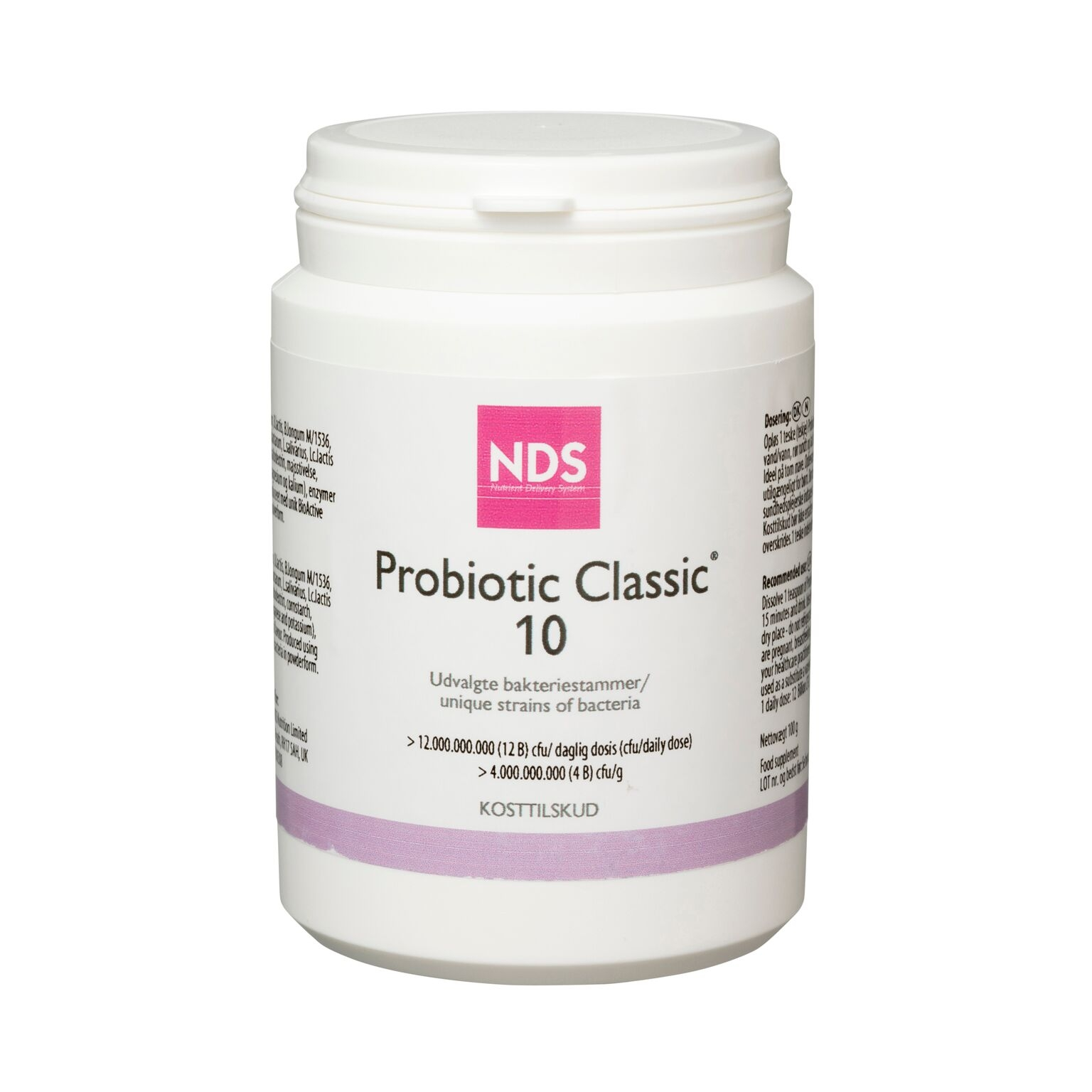 Billede af NDS Probiotic classic 10-Tarmflora 100 gr