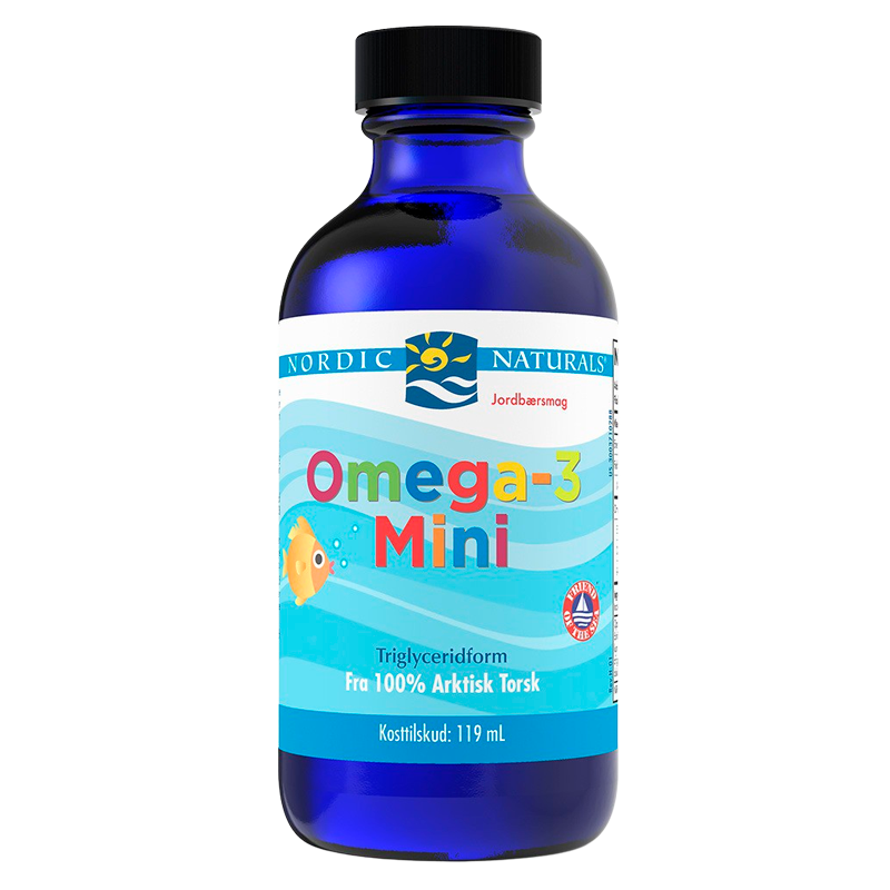 Billede af Omega 3 mini jordbærsmag 119ml fra Nordic Naturals